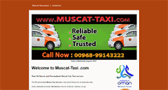 Desktop Screenshot of muscat-taxi.com